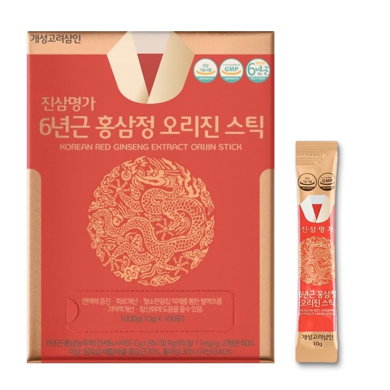 ゲソンコリアサミン 6年根 韓国産紅参エキス オリジン 10gx100スティック (1000g) 健康的な免疫サポート 7,569円