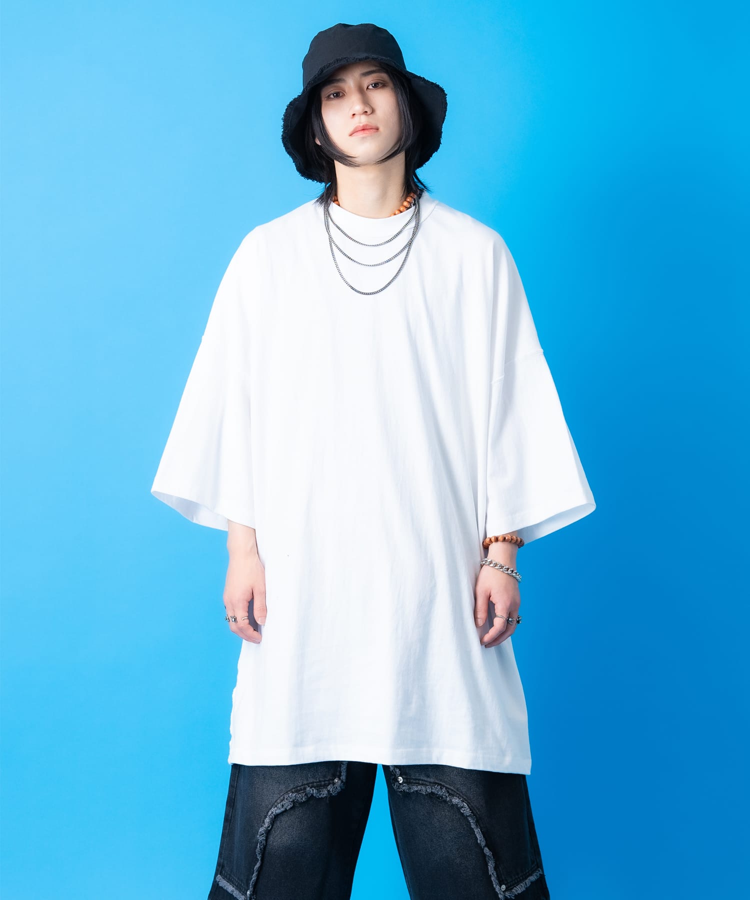 モンスタービッグシルエットリバース生地Tシャツ 「set0386」