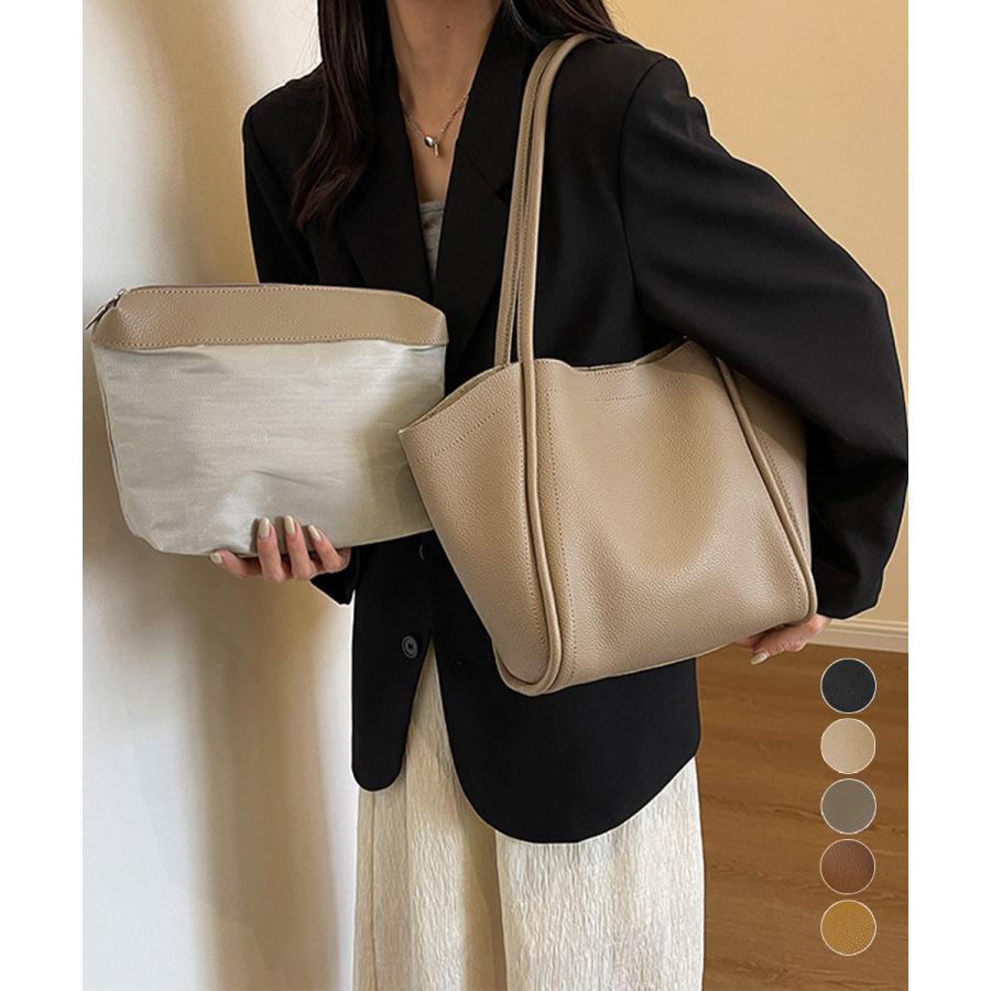 【本日限定 】バッグ ポーチ付きトートバッグレディース肩掛け鞄