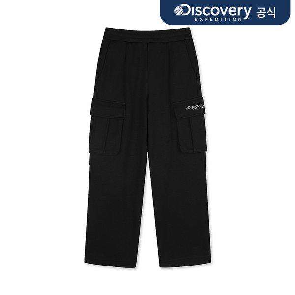 キッズ カーゴポケット 裏起毛パンツ (BLACK) _