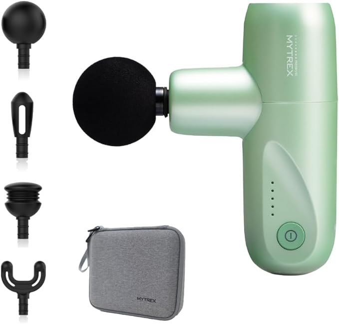マイトレックス REBIVE MINI XS グリーン 筋膜リリースガン ハンディガン ボディケア フェイスケア 筋肉ほぐし 振動 肩 腰 足 小型 軽量 リバイブミニエックスエス MT-RMXS21