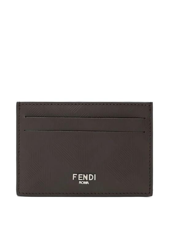 FENDI Men Business Card Wallet 7M0371 AJF4 F0H3A CHOCOLATE PALLADIO