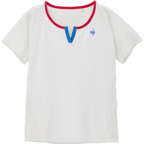 le coq sportif ルコック テニス レディース エールフォルム ゲームシャツ テニス QTWXJA01-WH 半袖
