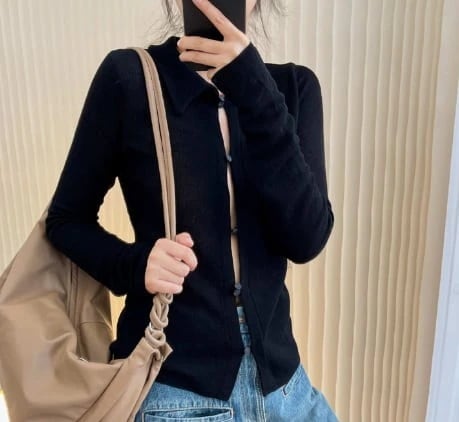 個性的 トップス カットソー 袖あり 長袖 パフスリーブ シンプル カジュアル 大人 おしゃれ お洒落 かっこいい 無地 柄 春 夏 秋 10代 20代 30代 40代 50代 レディース 学生 通学