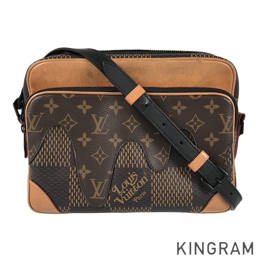 ダミエ ジャイアント モノグラム ナイル メッセンジャー PM N40359 ショルダーバッグ te【中古】