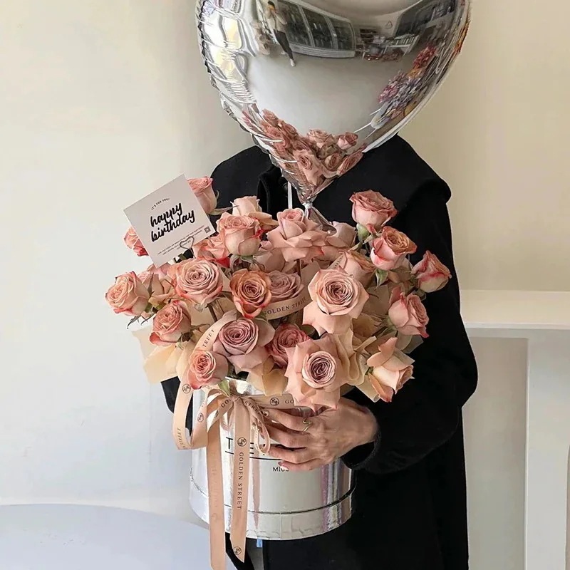 贈り物に必要不滅の花バラ造花ハグバケットブーケギフト彼女と親友への誕生日プレゼント母の日バレンタインデー