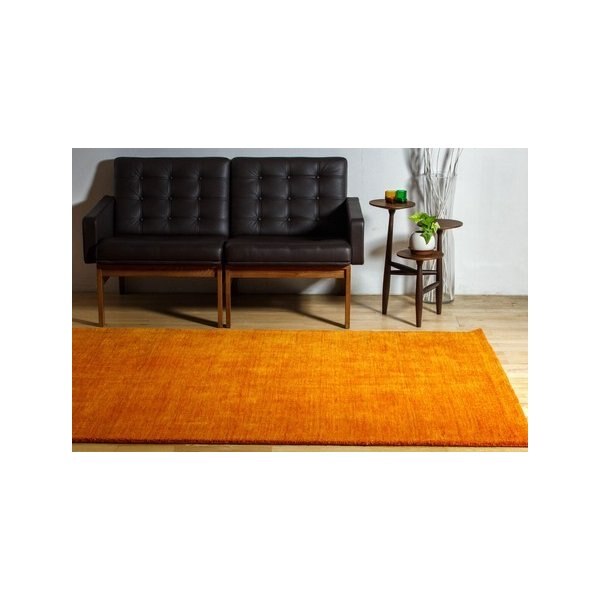 手織り ラグ ウール ギャッベ LORIPLAIN 160230cm