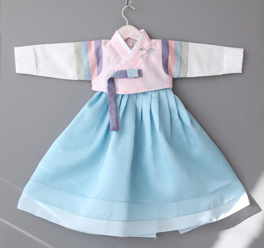 新しく着き チョゴリ チマ 子供用 女の子用 1号 10号 ブルー ライト 水色 可愛い系 着物 浴衣 サイズ 3号 Www Pulse Orange Cm