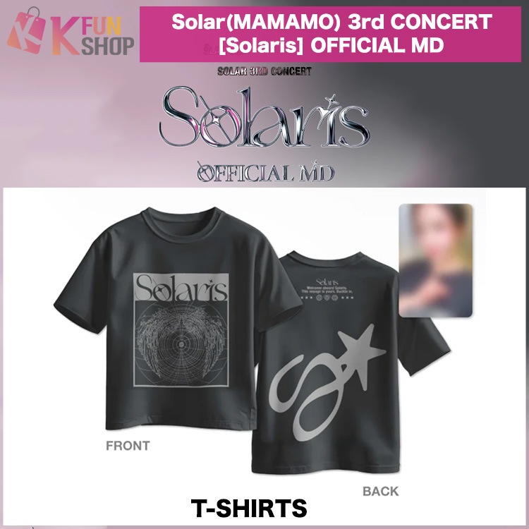 メガ割[T-SHIRTS] Solar(MAMAMOO) 3rd CONCERT [Solaris] OFFICIAL MD ママム ソラ 公式グッズ【キャンセル不可】