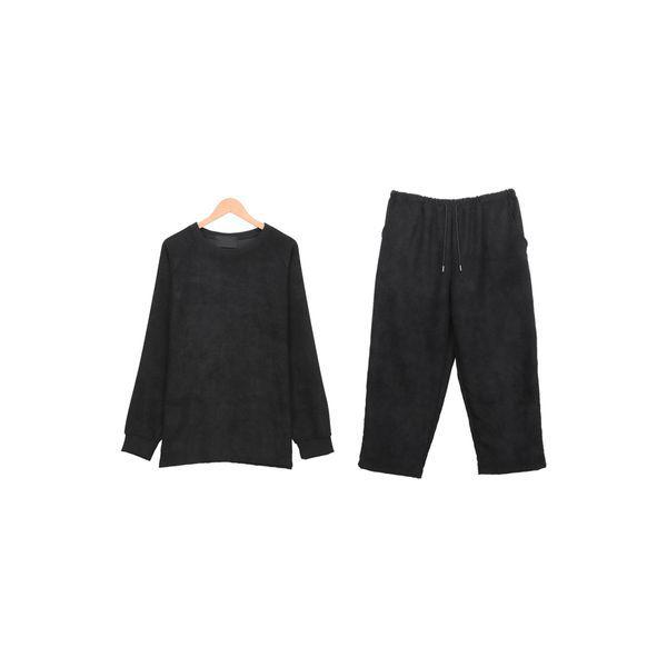 メンズセットアップ 冬 デイリー スウェットシャツ ワイドパンツ セット SML007_P379004849