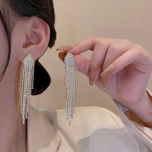 韓国 ロングピアス