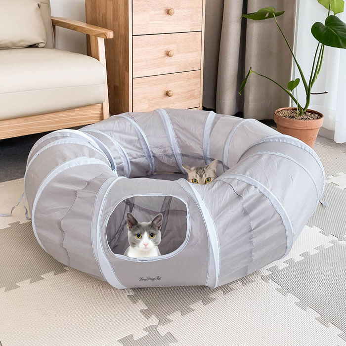 TF005ディンドンペット猫トンネルハウスドーナツ型/韓国配送/ペット用品