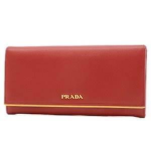 Qoo10] PRADA プラダ サフィアーノ フラップ長財布 レ