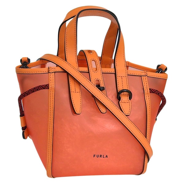 フルラ バッグ レディース 2WAY ショルダーバッグ トートバッグ アウトレット オレンジ ネット FURLA NET-TOTE MINI BAG BASRFUABX0919AS000