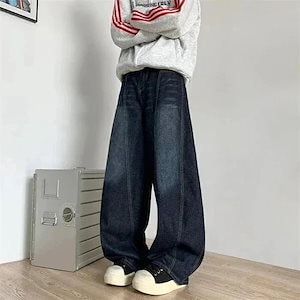 パンツ デニムパンツ レディース ワイドパンツ ワイド デニム ワイドデニム メンズ ロングパンツ ロング丈 ガウチョパンツ ガウチョ バギー 大きいサイズ ボトムス ズボン ゆったり 体型カバー 美