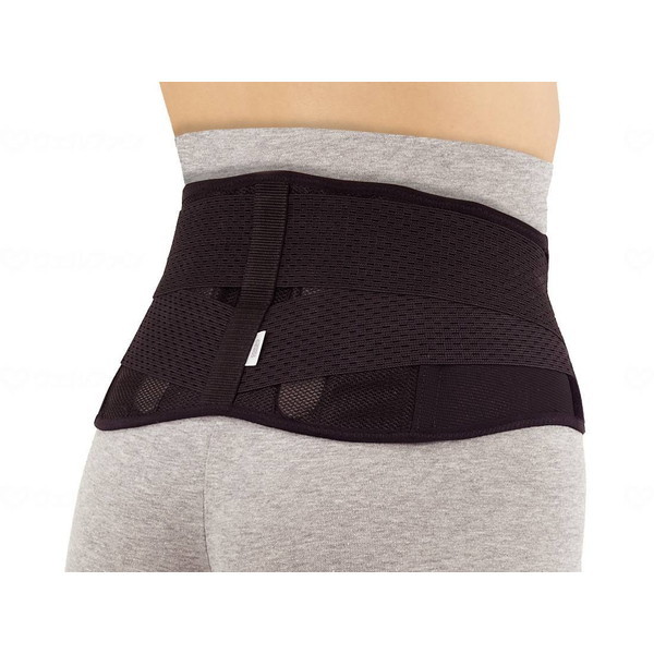 ソルボ楽らく腰ガード スリム ブラック S 63045 メーカー直送