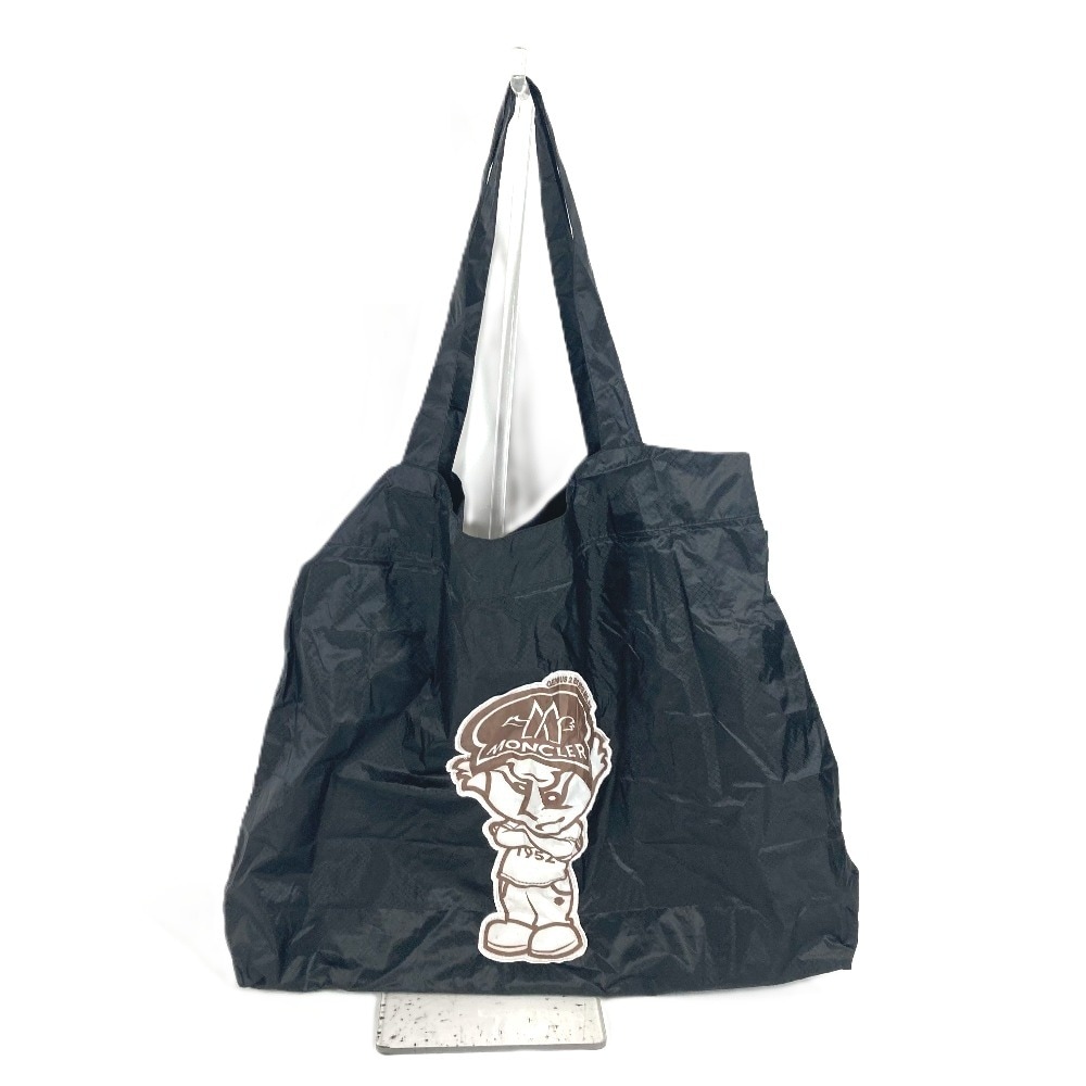 MONCLER モンクレール ハンドバッグ ロゴ ショルダーバッグ カバン トートバッグ エコバッグ ナイロン ブラック