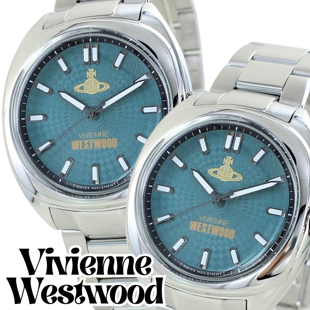 ヴィヴィアンウエストウッド ペアウォッチ 腕時計 メンズ レディース ユニセックス 39mm ブルー シルバー ステンレス お揃い カップル 夫婦 おしゃれ ペアギフト ブランドウォッチ Vivien