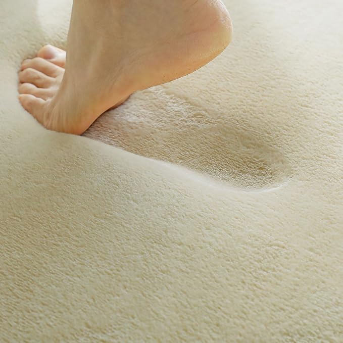 グラミースタイル 小型ラグ カーペット フロアマット 低反発 防水 洗える ペット対応 1.5畳(約130x190cm スーパーマウトプラス) サンドベージュ