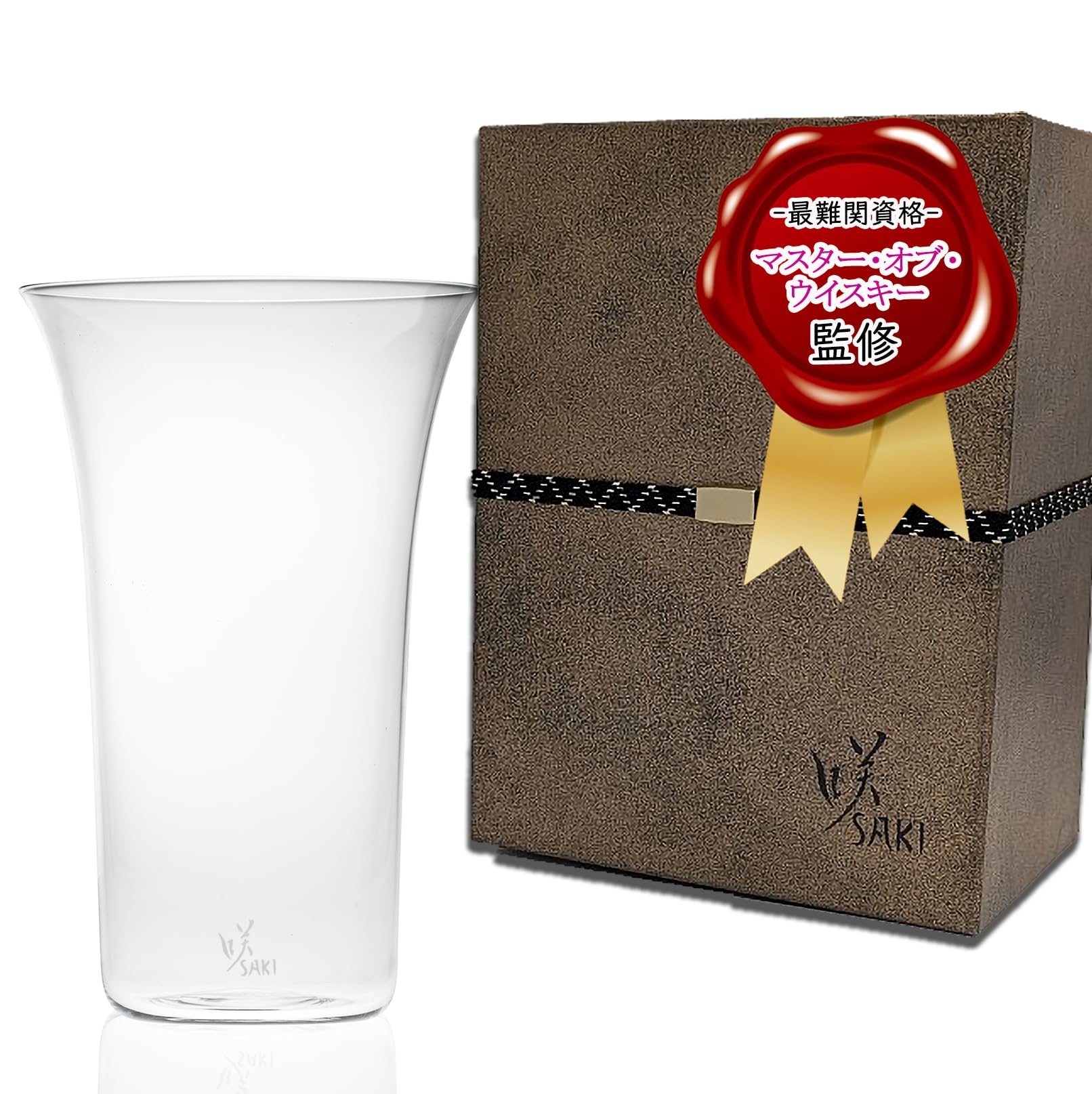 【マスター・オブ・ウイスキー監修】咲タンブラー ウイスキーグラス 国産 ハンドメイド 温度変化防止 お手入れ簡単 約164ml
