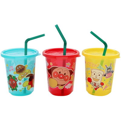 他サイト： レックアンパンマンストローカップ3個入 (3色別柄)の商品画像