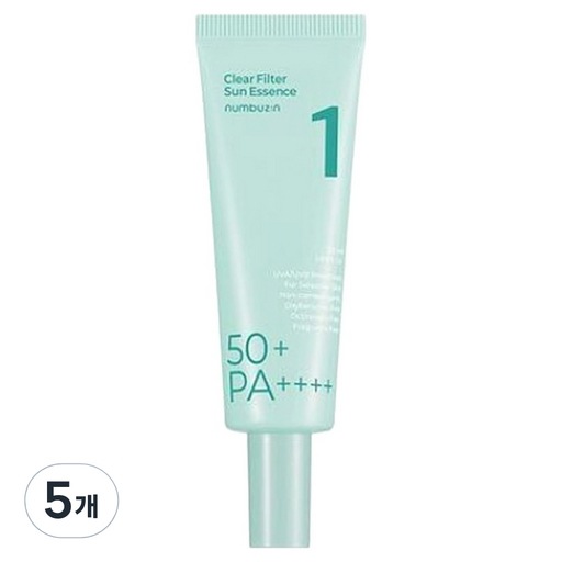 1番清楚真の澄んだ水膜線クリームSPF50+ PA++++, 50ml, 5個 保湿維持 滑感持続