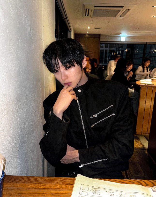 [COSYHARU公式]Dutzby Double Zipper Tweed Suede Biker Jacket