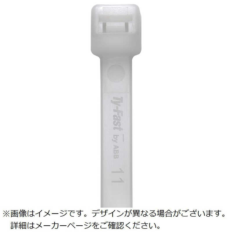 ABB　TY-Fast Ty-Fast(タイファスト)産業用ケーブルタイ(結束バンド)標準グレード(ナチュラル色)(大袋)幅3.6X長さ370mm1000本入り　TY40040