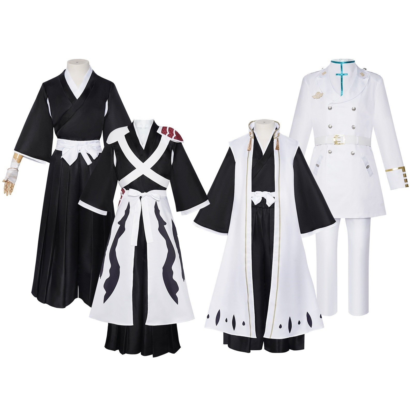 【限時割!引!】王者死神連動cos服朽木白哉死覇王服黒崎一護cosフルセットアニメゲーム衣装