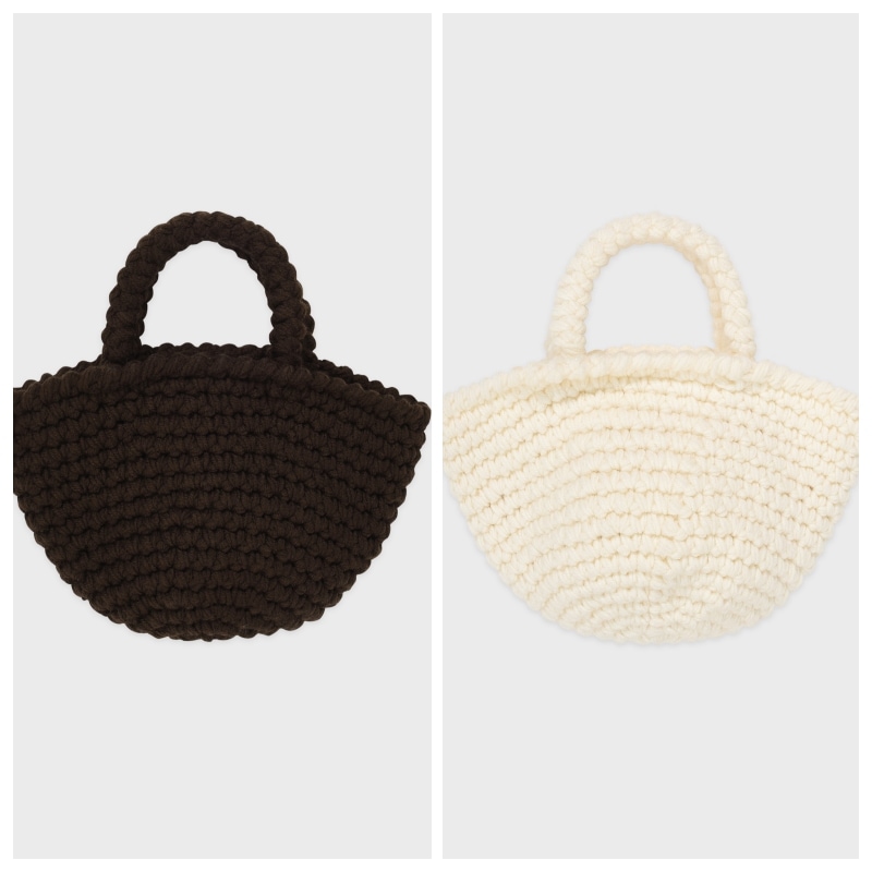 【SINOON】 HANDMADE KNIT TOTE BAG : 2COLORS 20,250円