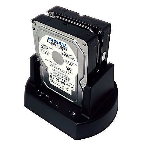 全国一律送料無料MARSHAL クローンスタンド SATA 2.5 / 3.5 エラースキップ PCレス HDD コピー MAL-5135SBKU3