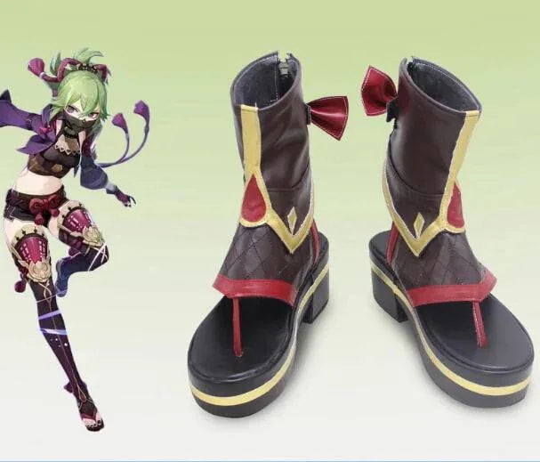原神 げんしん 久岐忍 くきしのぶ コス靴 コスプレ靴 コスプレ シューズ コスチューム期間限定30％