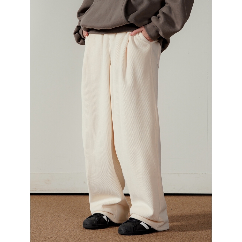 WV プロジェクトヴァーバコーデュロイワイドパンツクリーム JJLP7692