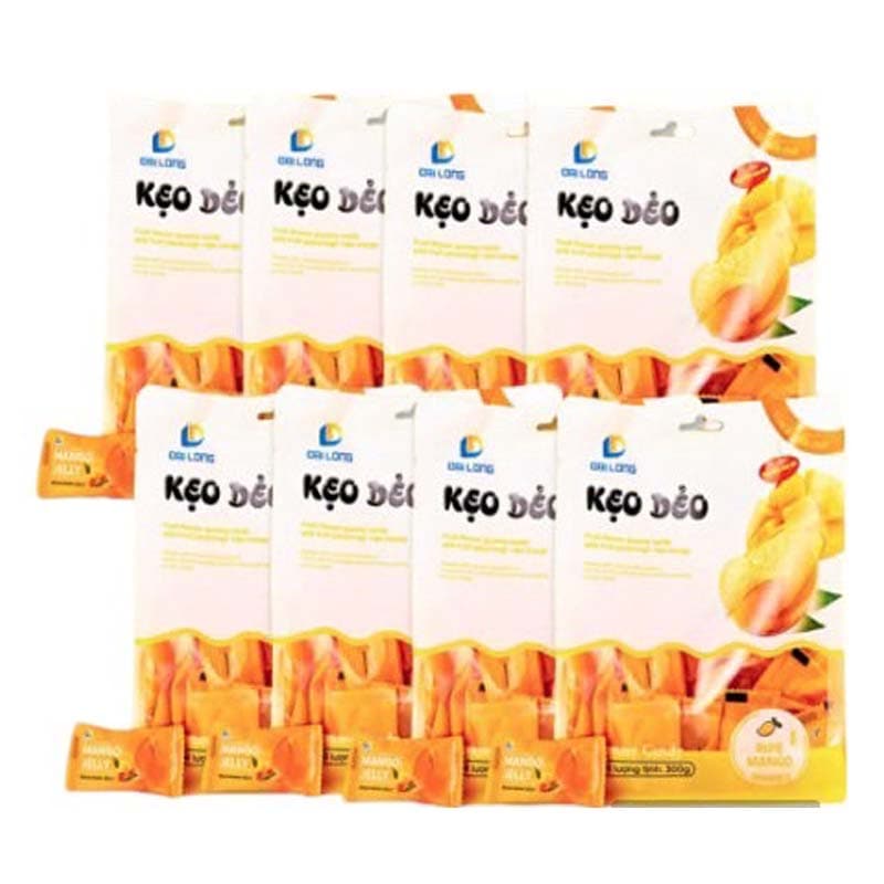 8個セット/ベトナム熟したマンゴーゼリー/容量300g/グリン－マンゴー / お菓子デザート/美味しい/菓子類/マシュマロ/子供のおやつ/人気/マンゴー/グミキャンディー/ベトナム製/韓国輸入 6,682円