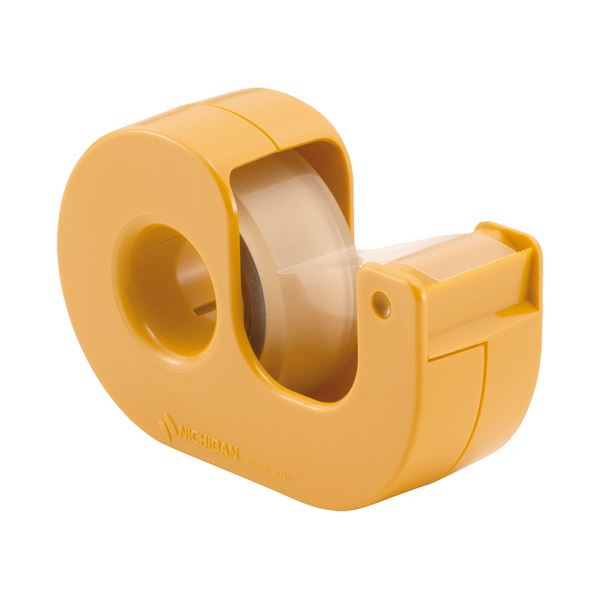 （まとめ）ニチバン セロテープ（まっすぐ切れるタイプ） 小巻カッター付 15mm×9m イエロー CT-15DCY 1個 (×50セット)