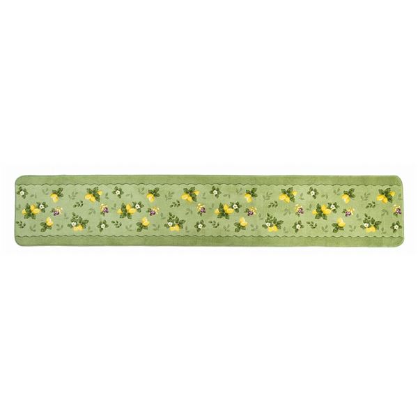 オカ キッチンマット 45x240cm プロヴァンスシエル（グリーン）