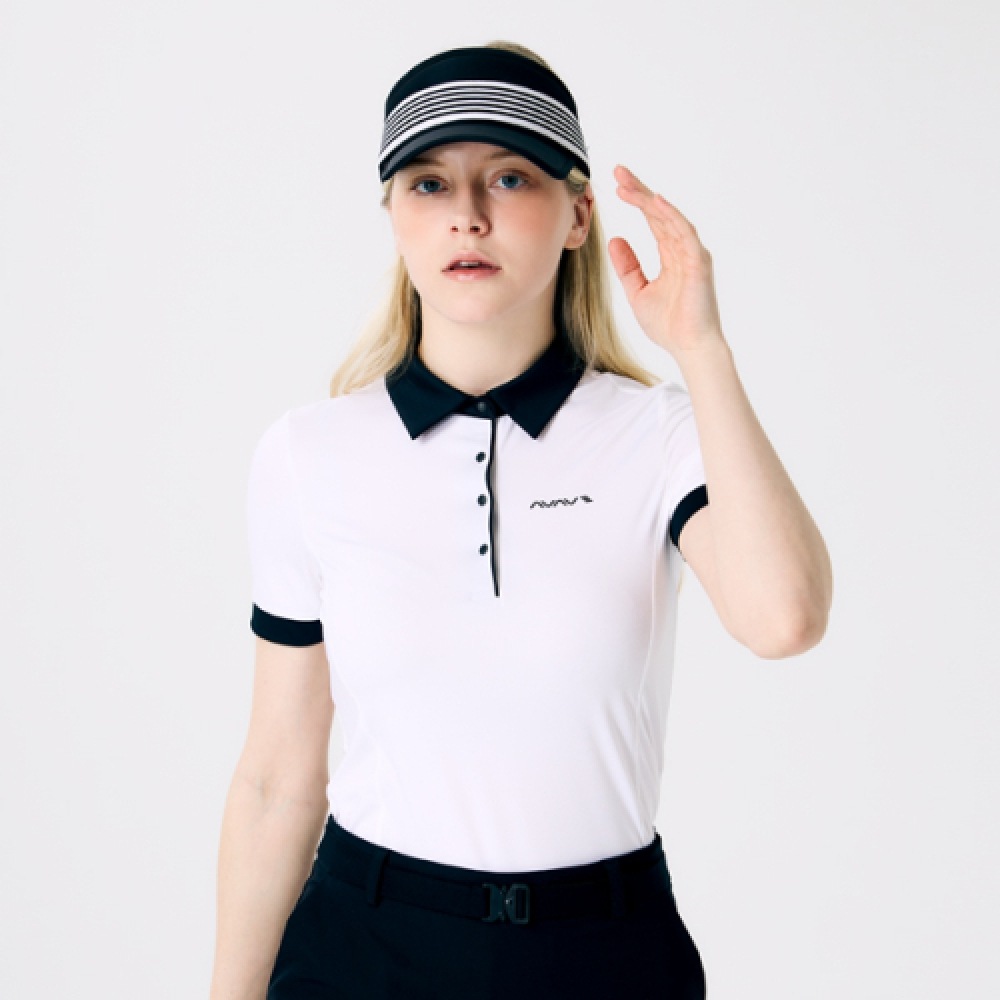 AVAVE 女性用カラーカットディテール半袖 T シャツホワイト