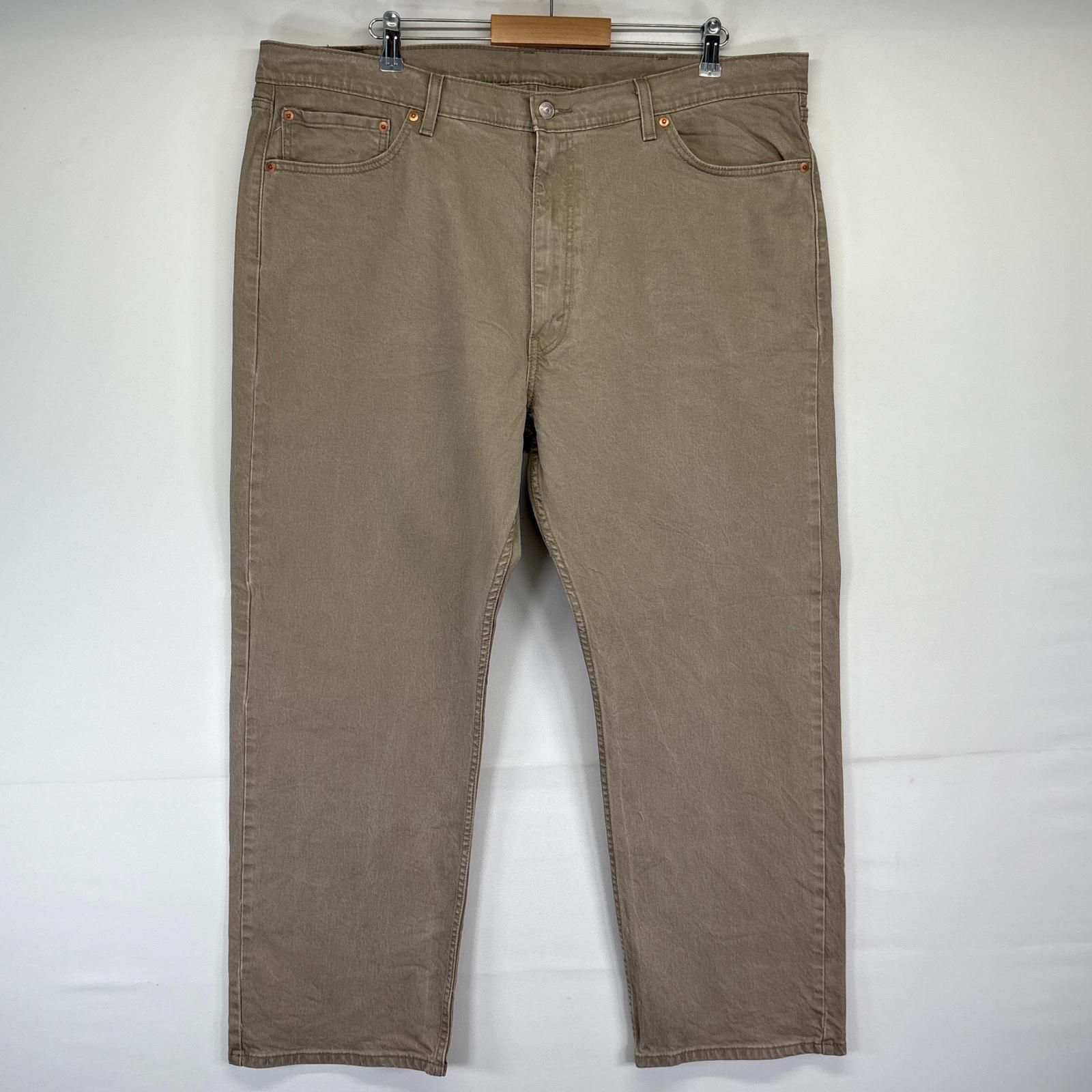 古着 デニムパンツ 505 ストレート ジップ ジーンズ ジーパン 長ズボン 大きいサイズ w44 L30 グレー系 メンズ