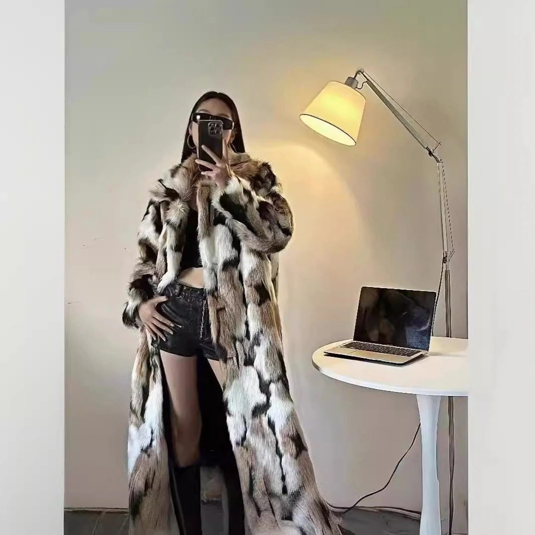 欧美風 ロングファーコート フリース 豹柄 秋冬 ボア 華やか暖かい 保温 レディース コート アウター ぬいぐるみ ジャケット マキシ ロングコート メガ割