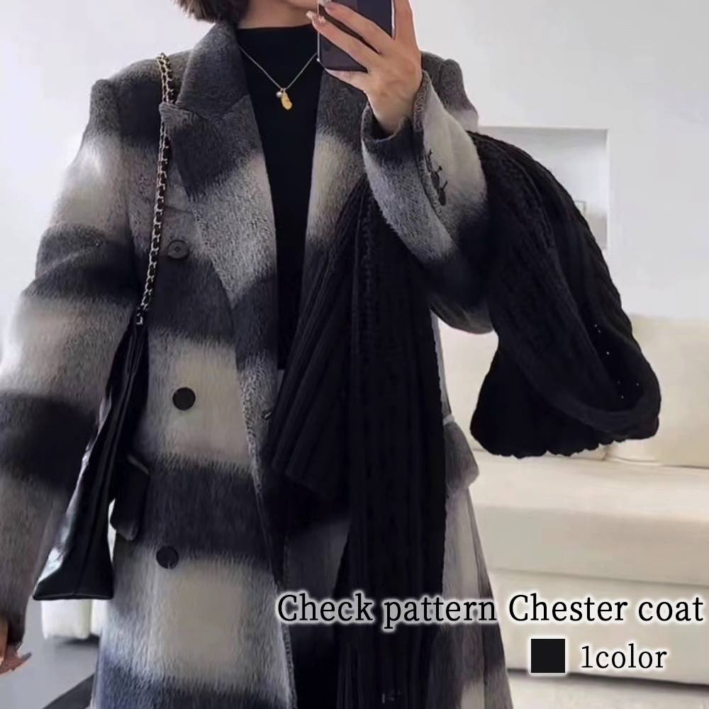 チェスターコート レディース チェック柄チェスターコート 春 アウター ロングコート 軽い 人気 コート ステンカラーコート 暖かい トレンチコート 英国 服 ショート丈 ショート キャメル 秋 チェ