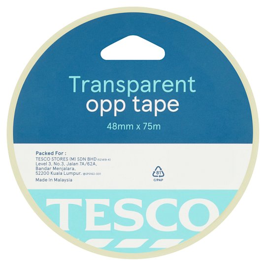 その他 Tesco Transparent Opp Tape 48mm x 75m