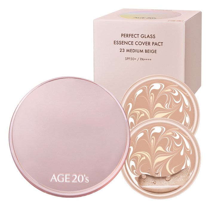 パーフェクト グラス エッセンス カバー ファクト ケース1p+詰め替え2p23号 ミディアム ベージュ