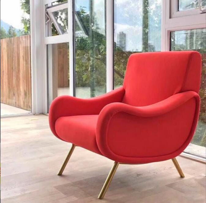 北欧風 シングルソファ リクライニングチェア アームチェアモダンリビング/書斎用 コンパクトデザイン くつろぎチェア