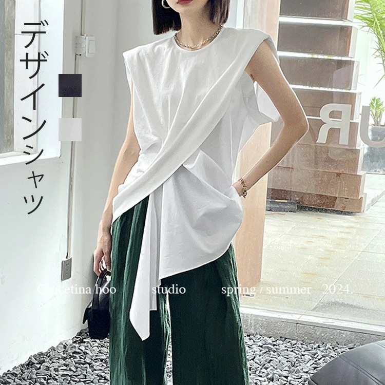 ブラウス シャツブラウス レディース トップス シャツ 大きいサイズ ゆったり 綿 異素材ドッキング 切り替え プルオーバー 袖短い 袖付き ノースリーブ オシャレ きれいめ 通勤 大人カジュアル 白