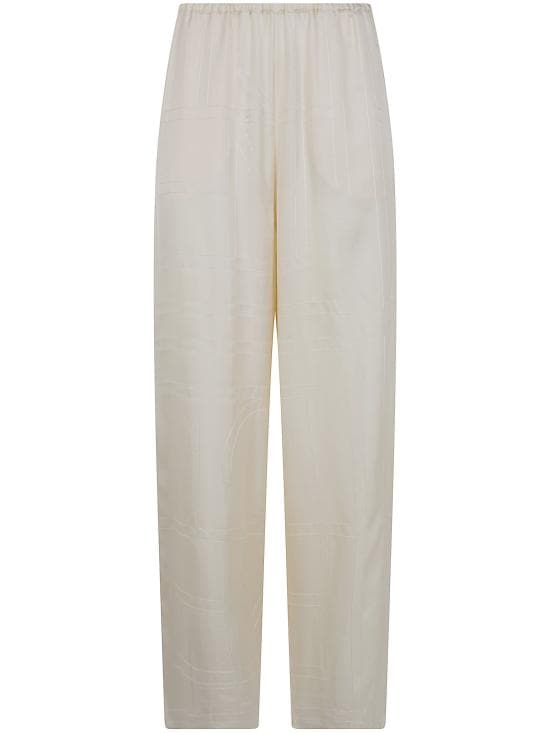 TOTEME Women Straight Pants 263 WRB0494 FB0704 055 CREAM