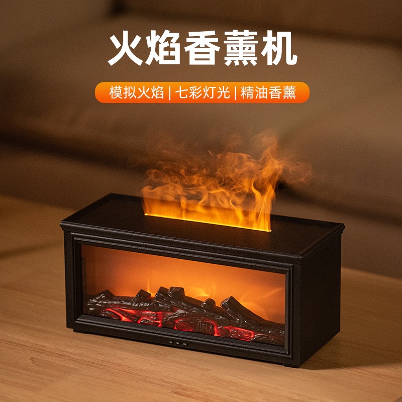 11 新しいシミュレーション3d暖炉の炎アロマセラピーマシンホームデスクトップリモートコントロールチャルコール暖炉加湿器
