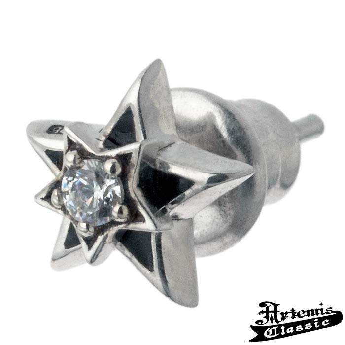アルテミスクラシック Artemis Classic ダブル スター シルバー ピアス 片耳分 ACE0167
