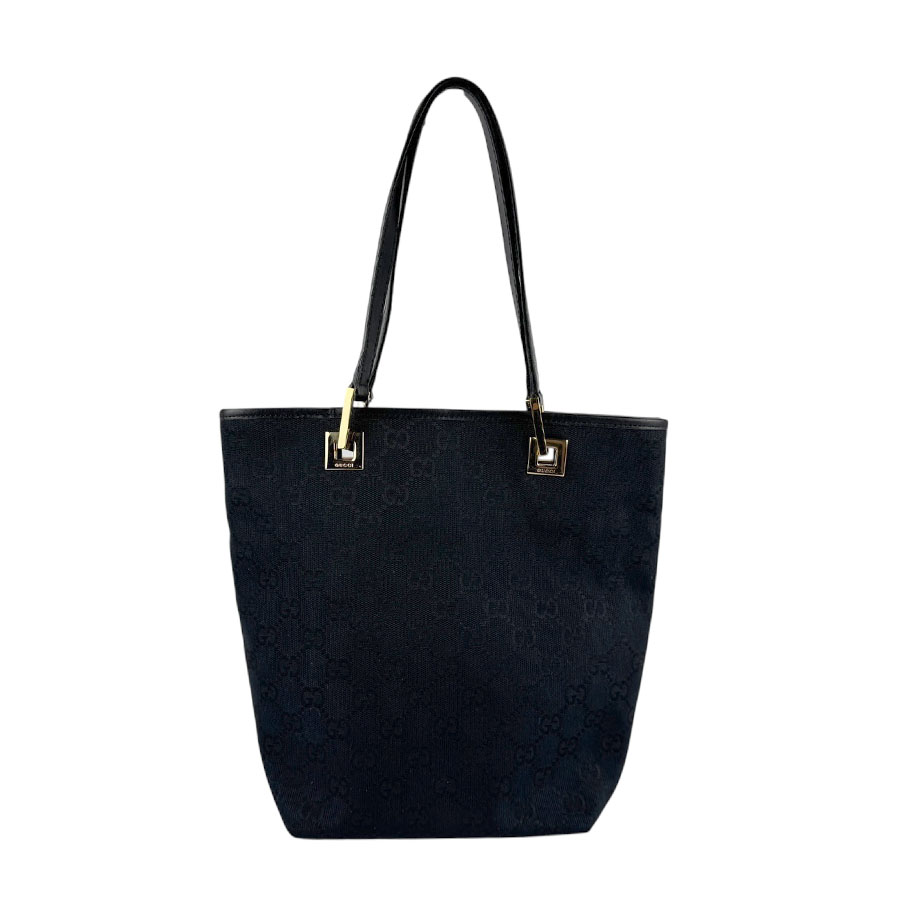 グッチ GUCCI ハンドバッグ GGキャンバス/レザー ブラック ユニセックス z5979