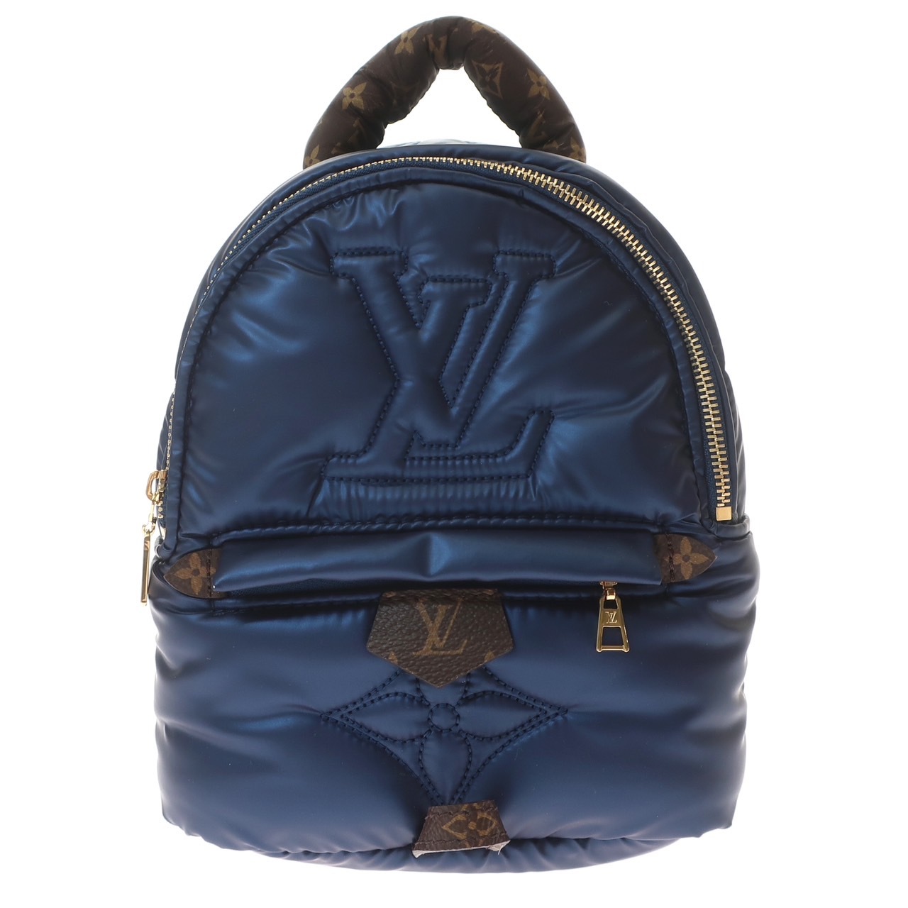 【新品】 パームスプリングス バックパック リュック M21060 ICチップ リサイクルナイロン ネイビー ゴールド金具 レディース