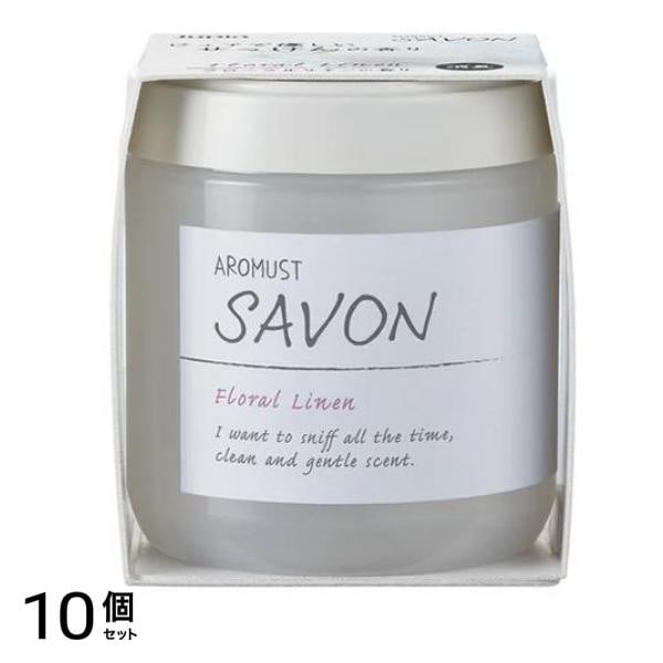 芳香・消臭剤 アロマストサボン ゲル フローラルリネン 160mL 10個セット